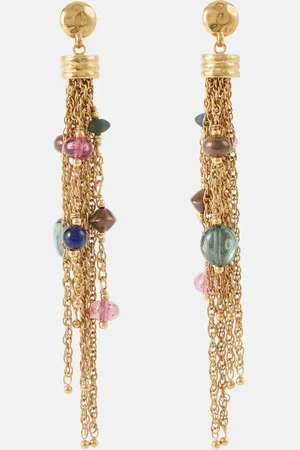Chloé ChloÃ© ChloÃ© Pompoms embellished drop earrings