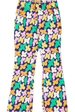 Jelly Mallow Flower cotton-blend pants