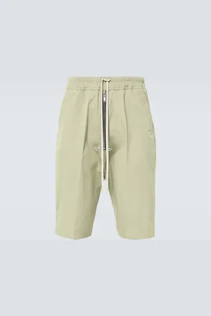 Rick Owens Bela Pods cotton-blend poplin Bermuda shorts