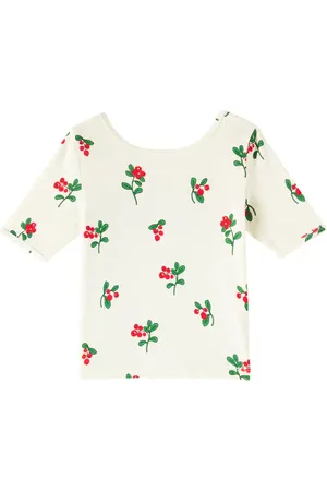 Mini Rodini Lingonberries cotton jersey top