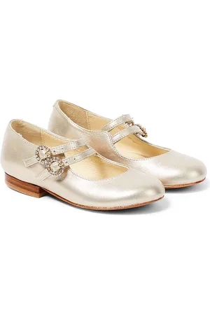 BONPOINT Tam leather Mary-Jane flats