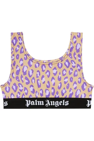 Palm Angels Leopard-print sports bra