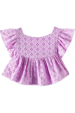POUPETTE ST BARTH Cycas broderie anglaise cotton top