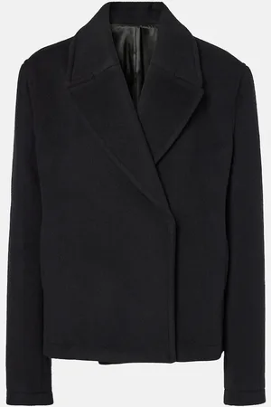 Totême Cropped wool-blend peacoat