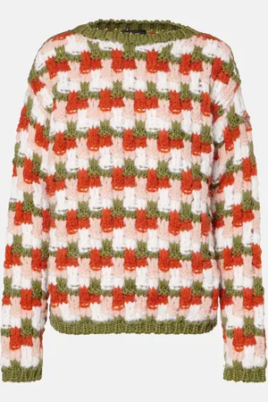 Moncler Woven alpaca and wool-blend sweater