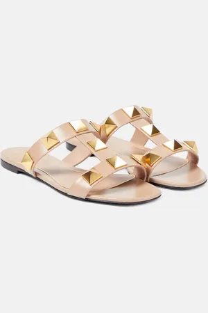 VALENTINO GARAVANI Roman Stud leather slides