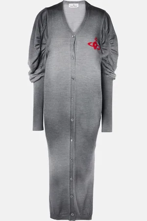 Vivienne Westwood Orb ruched wool sweater dress