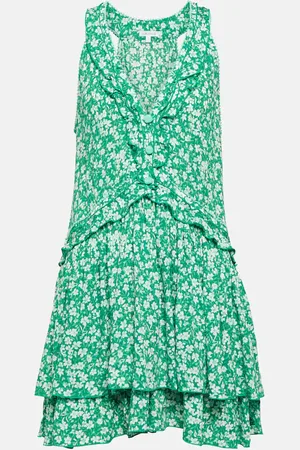 POUPETTE ST BARTH Mae floral ruffle-trimmed minidress