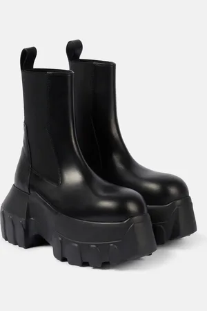 Rick Owens Mega Bumper Beatle leather Chelsea boots