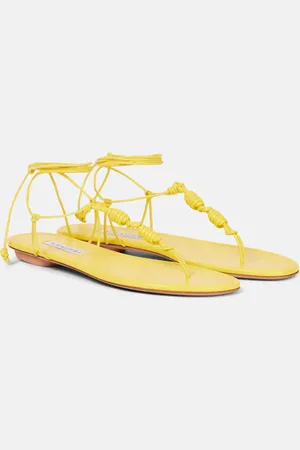 Aquazzura Oaxaca leather thong sandals