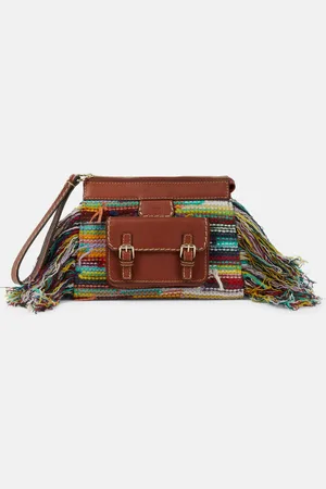 Chloé ChloÃ© Edith cashmere and leather clutch