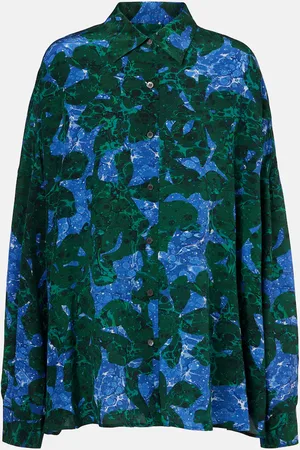 DRIES VAN NOTEN Printed silk shirt