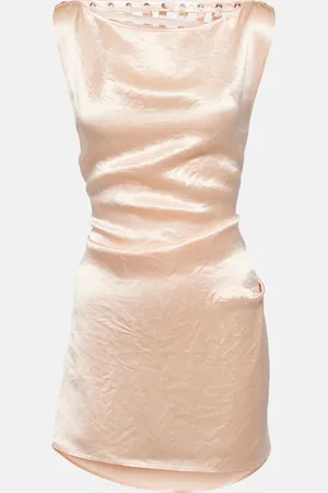 Jean Paul Gaultier Deconstructed satin minidress