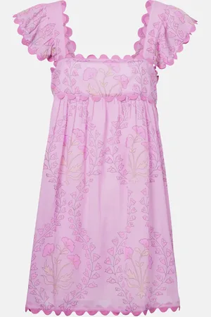 Juliet Dunn Ruffled cotton minidress