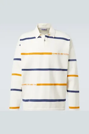 Stone Island Marina striped cotton polo shirt