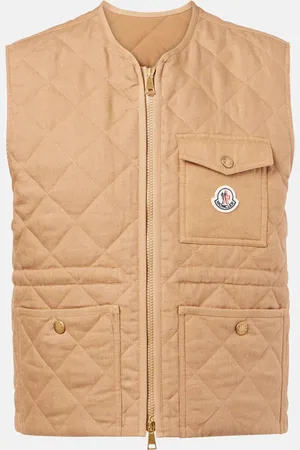 Moncler Vigny quilted linen vest