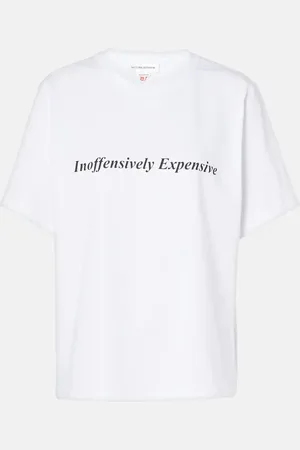 Victoria Beckham Printed cotton jersey T-shirt