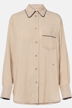 Victoria Beckham Striped pajama shirt