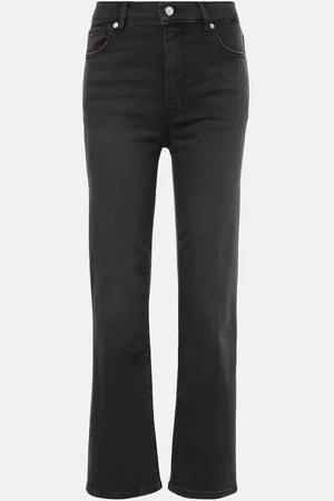 Frame Le Sleek high-rise straight jeans