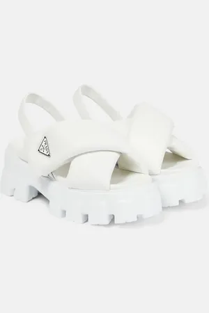 Prada Monolith padded leather platform sandals