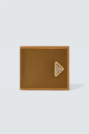 Prada Re-Nylon leather-trimmed wallet