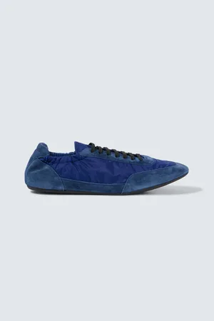 Prada Collapse Re-Nylon and suede sneakers