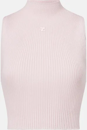 Courrèges CourrÃ¨ges Ribbed cotton and wool tank top