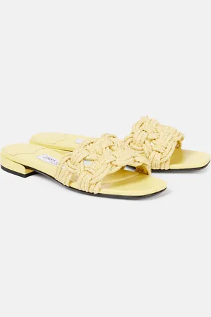 Jimmy Choo Chara woven raffia sandals