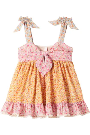 ZIMMERMANN Lucky floral bow-detail cotton top
