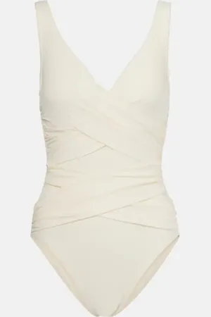 Karla Colletto Basics ruched swimsuit