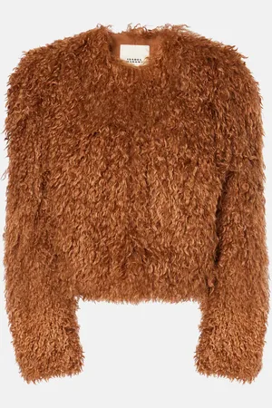Isabel Marant Faustine cropped faux-shearling jacket