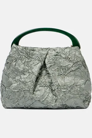 DRIES VAN NOTEN Crisp Mini crushed plissÃ© tote bag