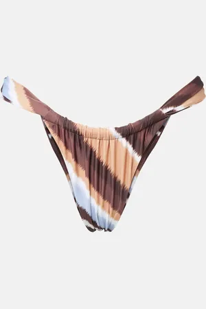 FAITHFULL THE BRAND Andez striped bikini bottoms
