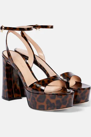 Gianvito Rossi Nancy leopard-print platform sandals