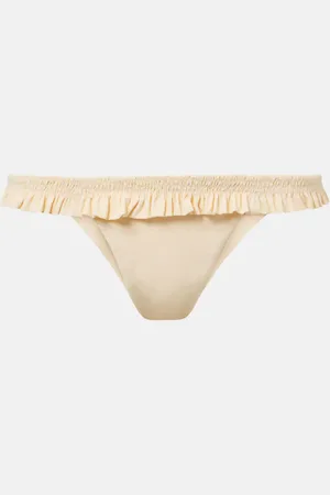 FAITHFULL THE BRAND Esterel ruffled mid-rise bikini bottoms