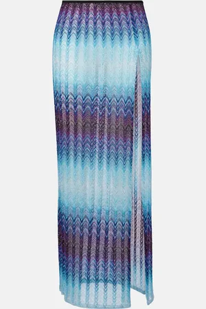 Missoni Zig Zag lamÃ© maxi skirt