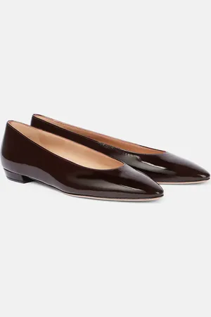 Gianvito Rossi Amelia patent leather ballet flats