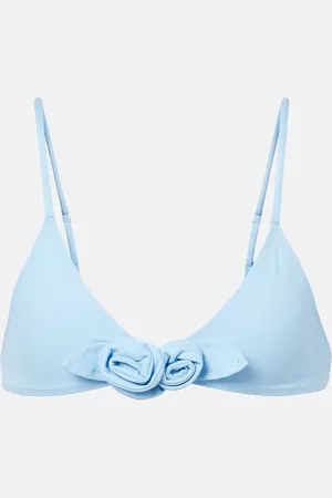 COPERNI Floral-appliquÃ© bikini top