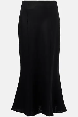 FAITHFULL THE BRAND Linen midi skirt
