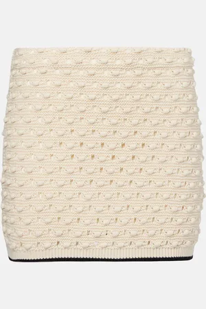 Frame Bauble pointelle cotton miniskirt