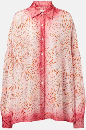 DRIES VAN NOTEN Printed silk shirt