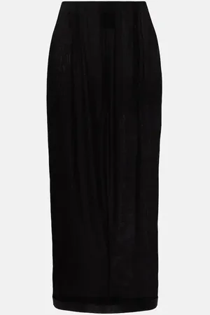 WARDROBE.NYC Sheer midi skirt
