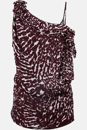 DRIES VAN NOTEN Printed ruffled top