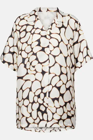 DRIES VAN NOTEN Printed silk shirt