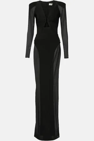 Ilkyaz Ozel Paneled cutout gown