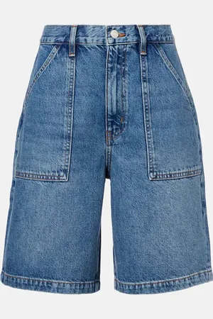 Frame Mid-rise denim shorts