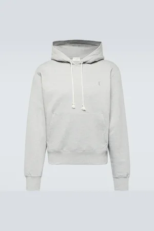 Saint Laurent Cassandre cotton fleece hoodie