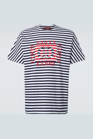 Gucci Logo striped cotton jersey T-shirt