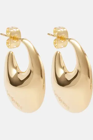 Saint Laurent Teardrop hoop earrings