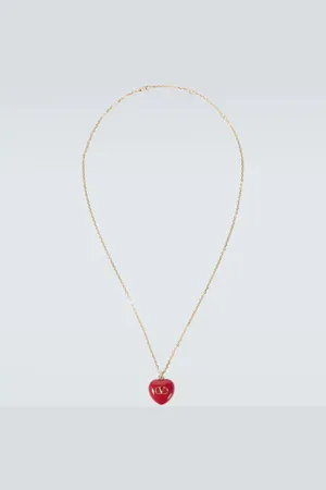 VALENTINO GARAVANI CÅur Royal VLogo pendant necklace